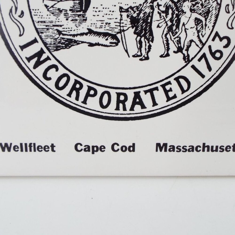 Screencraft Hand Decorated Massachusetts Ceramic Trivet Tiles Set of 3 - Picture 4 of 9
